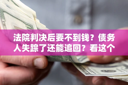 武汉法院判决后要不到钱？债务人失踪了还能追回？看这个方法！