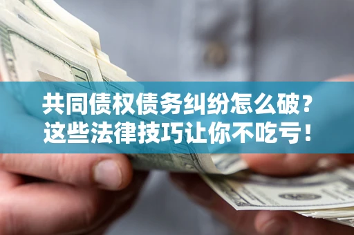 武汉共同债权债务纠纷怎么破？这些法律技巧让你不吃亏！