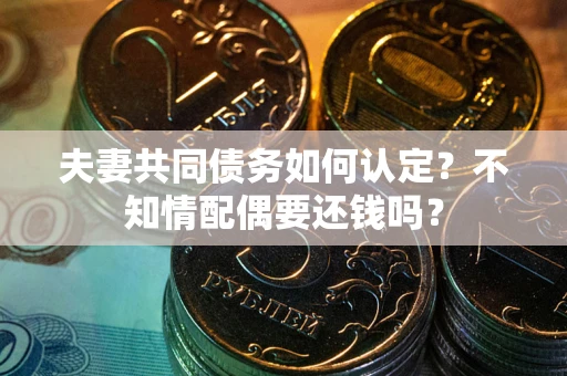 武汉夫妻共同债务如何认定？不知情配偶要还钱吗？