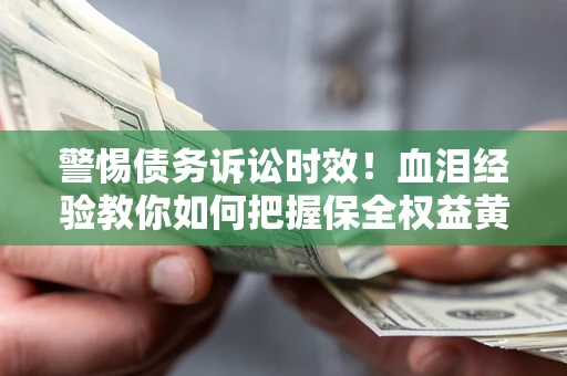 武汉警惕债务诉讼时效！血泪经验教你如何把握保全权益黄金期